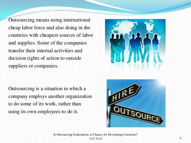 outsourcing statement thesis